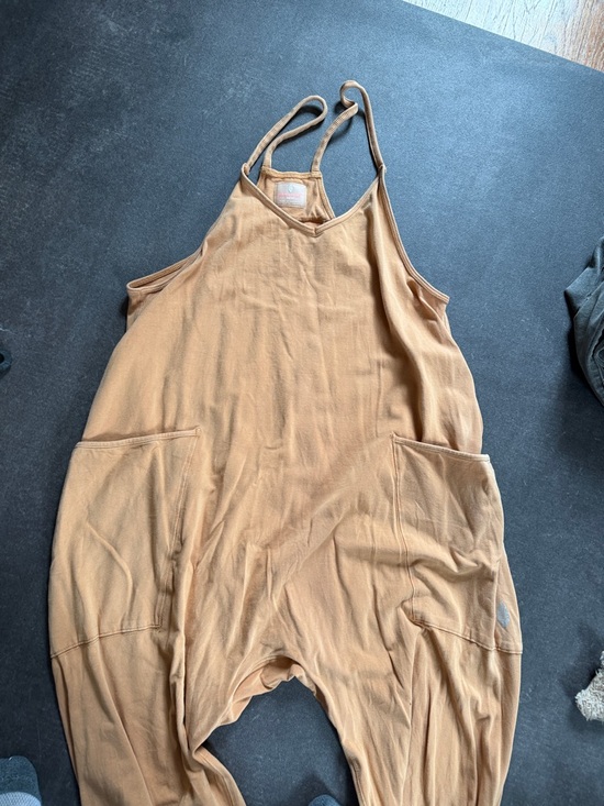 We The Free Pants - We The Free Camel/Tan Relaxed Strap Jumpsuit Romper